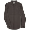 thumbnail image 5 of Calvin Klein Men's Long Sleeve Stretch Cotton Check Shirt (Black Beauty, X-Large, XL), 5 of 9