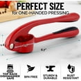 thumbnail image 4 of Zulay Kitchen Garlic Press Set, Easy to Squeeze Garlic Mincer with Peeler & Cleaner, 4 of 9