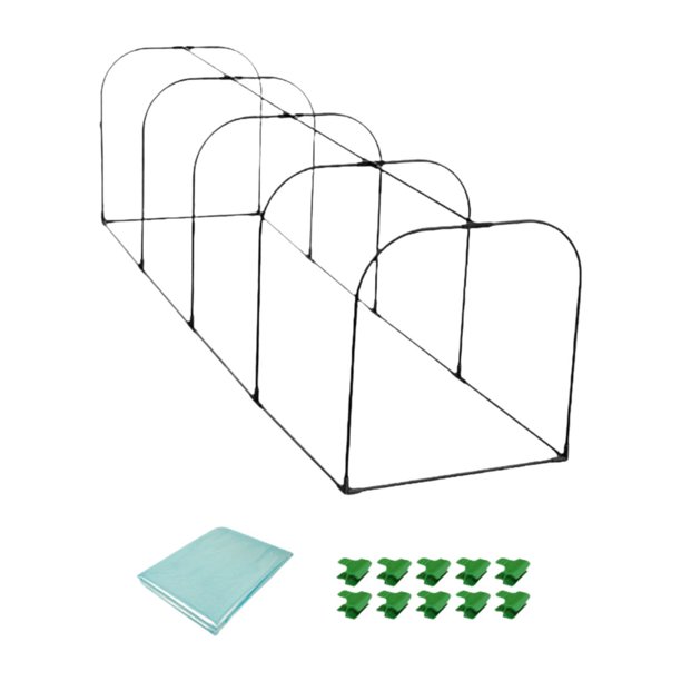 Mini invernadero shamjiam cubierta para plantas de vivero 200cmx50cmx50cm