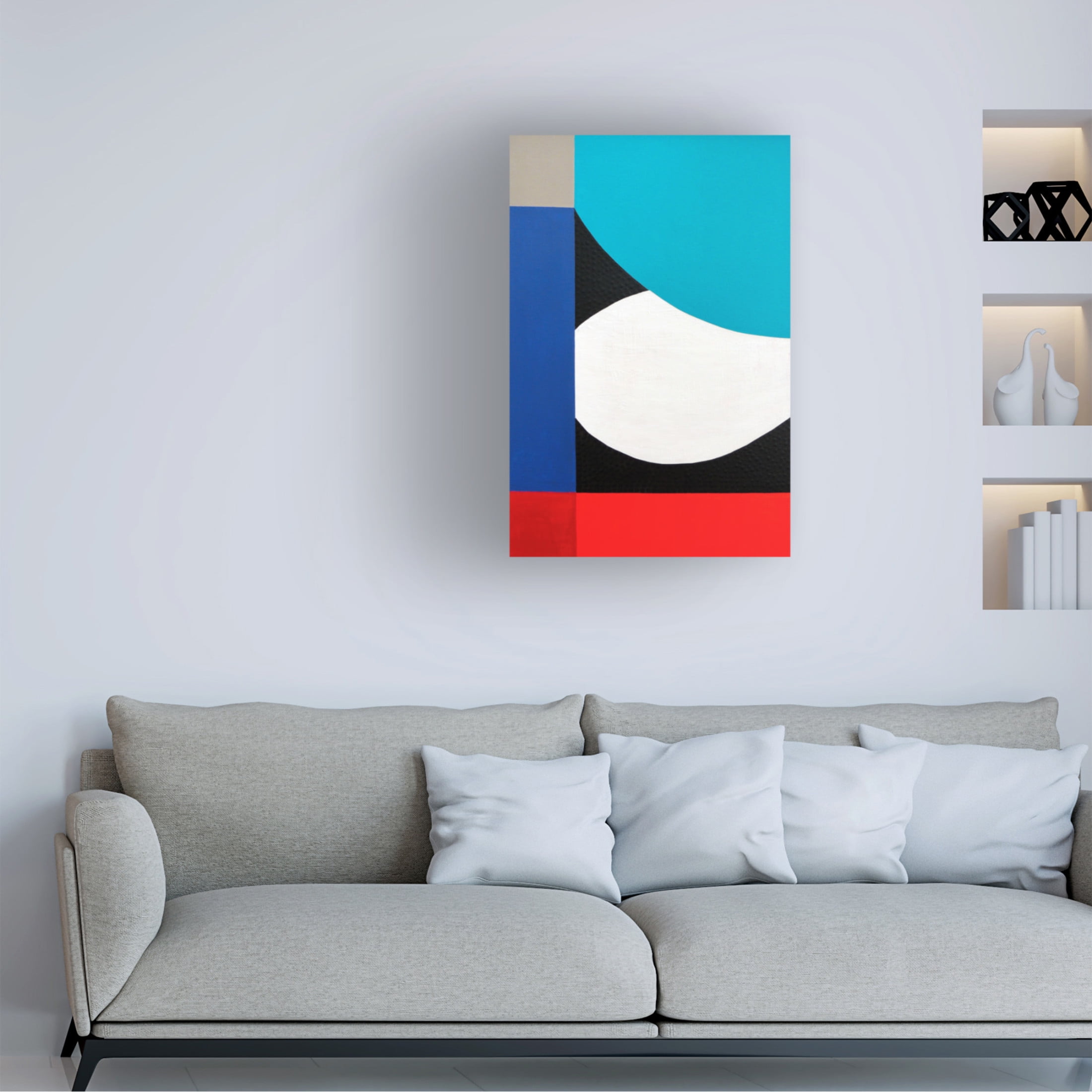Canvas Wall Art - Sylvie Hamou 'A Colorful Existence III' Wall Art for Living Room, Bedroom, or Office Décor by Trademark Fine Art - 12 x 19 Inches