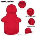 thumbnail image 3 of GreenJoy 2 PCS Dog Sweater,Pet Hoodie for Cold Weather,Coat Hooded Sweatshirt for Large and All Size Dogs,Dad, 3 of 7