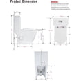 thumbnail image 5 of WinZo WZ5211-P Macerator Pump One Piece Toilet with Upflush System for Basement,3 Water inlets for Sink, Toilet & Bathtub,White, 5 of 6