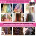thumbnail image 2 of New Hair Chalk Comb Temporary Bright Hair Color Dye for Girls Kids, Washable Hair Chalk for Girls Age 4 5 6 7 8 9 10 New Year Birthday Party Cosplay DIY Children's Day, Halloween, Christmas (Purple), 2 of 7