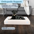 thumbnail image 2 of PETMAKER Dog Bed with Bolster, Nonslip Bottom, and Washable Cover (Cream), 2 of 6