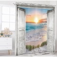 thumbnail image 4 of Cortina de ducha Riyidecor Ocean Beach, color gris granero, 180 x 210 cm, 4 of 8