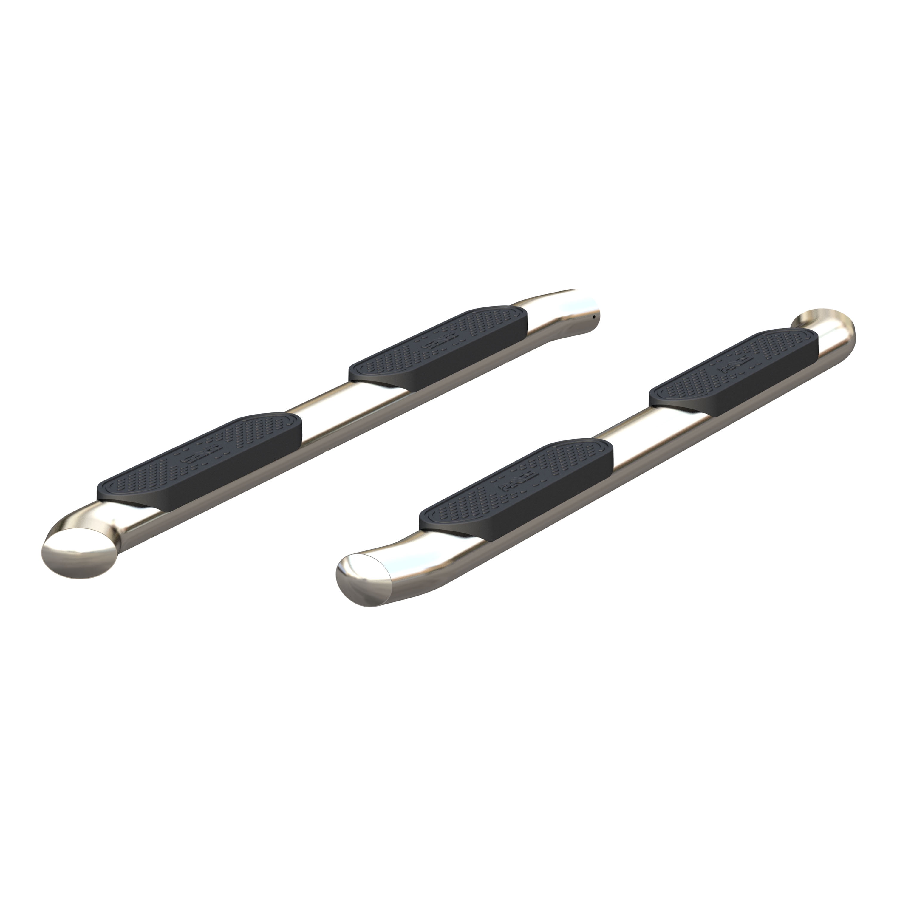ARIES Nerf Bars S225044-2 4-Inch Oval Polished Stainless Steel Side Bars Fits 2019-2023 RAM 1500 Big Horn, Lone Star, Laramie