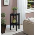 thumbnail image 3 of Pemberly Row Contemporary Medium Plant Stand in Black Wood Finish, 3 of 5