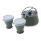 thumbnail image 3 of Hervidor de agua plegable y 2 tazas de agua caldera de agua al aire libre hervidor de agua 1.5l maker de té utensilios de cocina para mochilero de, 3 of 8