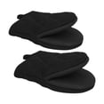 thumbnail image 1 of 2 piezas Guantes de horno de horno corto al horno multipropósito Anti slip horno soporte para olla de bote de soporte para macetas para la barbacoa de Negro, 1 of 8