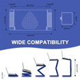 thumbnail image 2 of Adjustable Height Laptop Desk Laptop Stand for Bed Portable Lap Desk Foldable Table Workstation Notebook RiserErgonomic Computer Tray Reading Holder Bed Tray Standing Desk blue Amazon Bann, 2 of 8