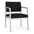 thumbnail image 1 of Pemberly Row Fauteuil d'Invité pour Réception et Salle d'Attente en Soins de Santé, Argent / Noir, 1 of 5
