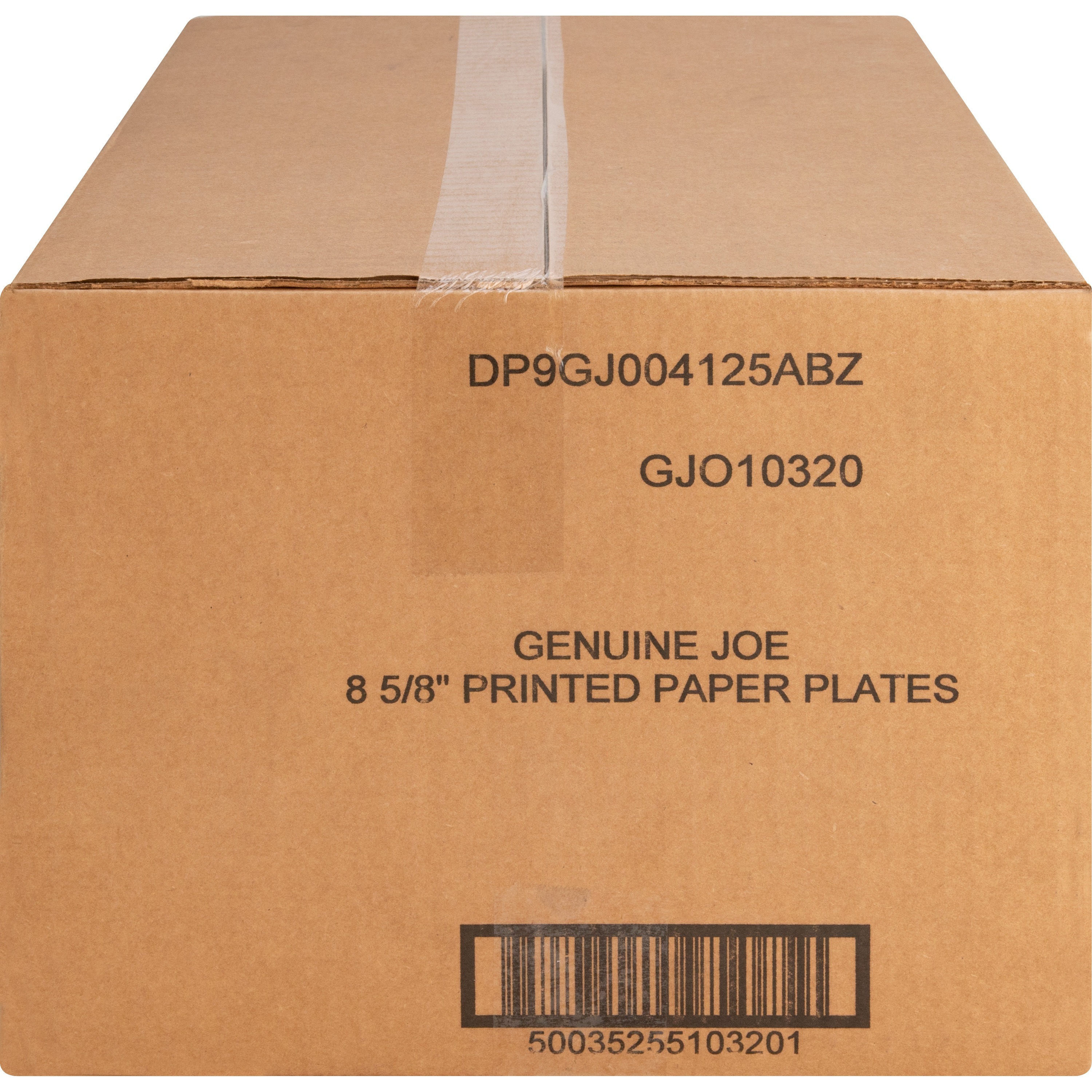 Genuine Joe Printed Paper Plates - 125 / Pack - Disposable - Assorted - 500 / Carton