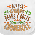 thumbnail image 4 of Inktastic Turkey, Gravy, Beans, Rolls, Casserole Boys or Girls Baby Bib, 4 of 4