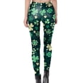thumbnail image 4 of Leggings de yoga elásticos para mujer Fitness Correr Gimnasio Deportes Pantalones de día de San Patricio activos de cuerpo entero Fridja  hfkajh105034, 4 of 5