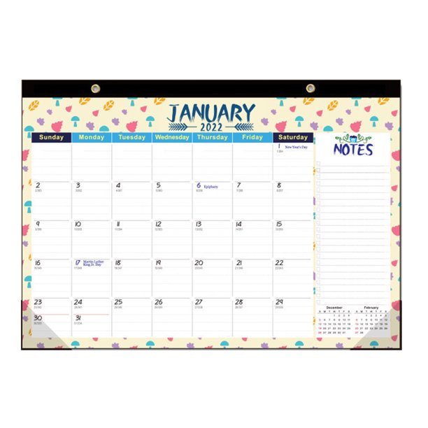 2022-calendar-english-countdown-schedule-note-monthly-calendar-shredded