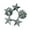 Silver, variant on Fogun Metal Five-pointed Star Badge Lapel Pins Jewelry Costume Decorations