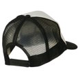 thumbnail image 4 of Question Mark Embroidered Foam Mesh Cap - Black White OSFM, 4 of 5