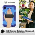 thumbnail image 5 of ELEHOLD Case for Samsung Galaxy Tab A9, Shockproof Case with 360°Rotating Adjustable Shoulder Hand Strap & Stand,Blue, 5 of 8