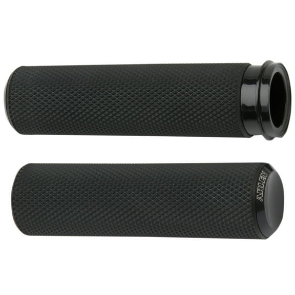 Arlen Ness Fusion Knurled Black Grips (07-327)