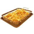 thumbnail image 2 of Nonstick Air Fryer Crisper Tray with Basket – 12.6" x 9.4" Ceramic-Coated, Oven Safe, 2 of 14