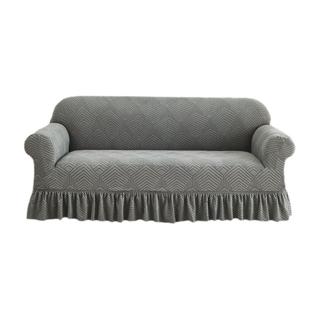 Sofá de tapa del sofá Sofá, reemplazo de muebles de decoración para el hogar de confort para el reemplazo del protector de muebles con falda estirable para el doble sofá
