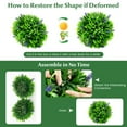 thumbnail image 4 of Resenkos Greenery Decor,2 Pieces Artificial Lavender Topiary Balls with Flowers, 4 of 7