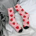 thumbnail image 5 of Pofeuu Strawberry Print Crew Socks, Adult Running Hiking Socks for Youth and Adult, 5 of 6