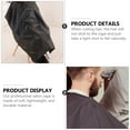 thumbnail image 3 of FOMIYES 1Ud Smock De Corte De Negro Para Salón Con Material Antipega Y Secado Natural, 3 of 8