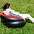 thumbnail image 1 of BEADCEST Inflatable Sofa Portable Lazy Couch For Outdoor Use Red Color Flocking Material High Strength 1Set, 1 of 6
