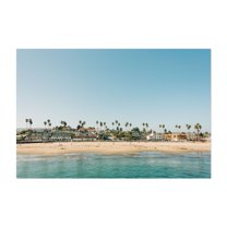 Coastal Views, Santa Cruz 03 - Santa Cruz California Photography Coastal Beach Palm Tree Beach House Ocean Summer Scenic Unframed Wall Art Print 20 x 28 inches