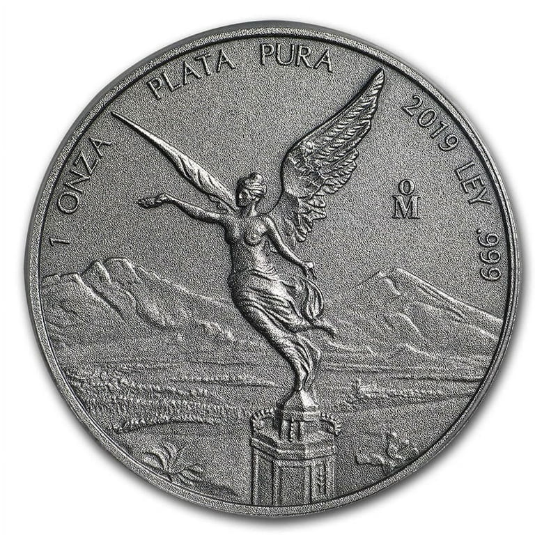 2016 メキシコ リベルタード 1オンス 銀貨  MS70 1onza ER 2019 Mexico 1 oz Silver Libertad Antiqued Finish MS-70 PCGS