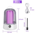 thumbnail image 3 of HIBIBUD 2026 New Bug Zapper Outdoor Indoor Electric Insect Killer Fly Mosquito Trap Light for Patio, Garden, Backyard, Camping, Home, Kitchen, Bedroom, 3 of 7