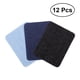 thumbnail image 1 of 12 piezas parches de hierro en suéteres camisa codos parche de rodilla parches de mezclilla de mezclilla (negro + azul oscuro + azul claro), 1 of 5