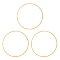 3X Dream Bamboo Rings,Wooden Circle Round Catcher DIY Hoop 26cm