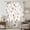 Brown, variant on Yellow Spring Floral Sheer Curtains 54 Inches Long, Flowers Botanical Elegant Pastoral Light Filering Curtains, Breathable Simi Curtain Privacy Drapes for Kitchen Bathroom Small Window Treatment