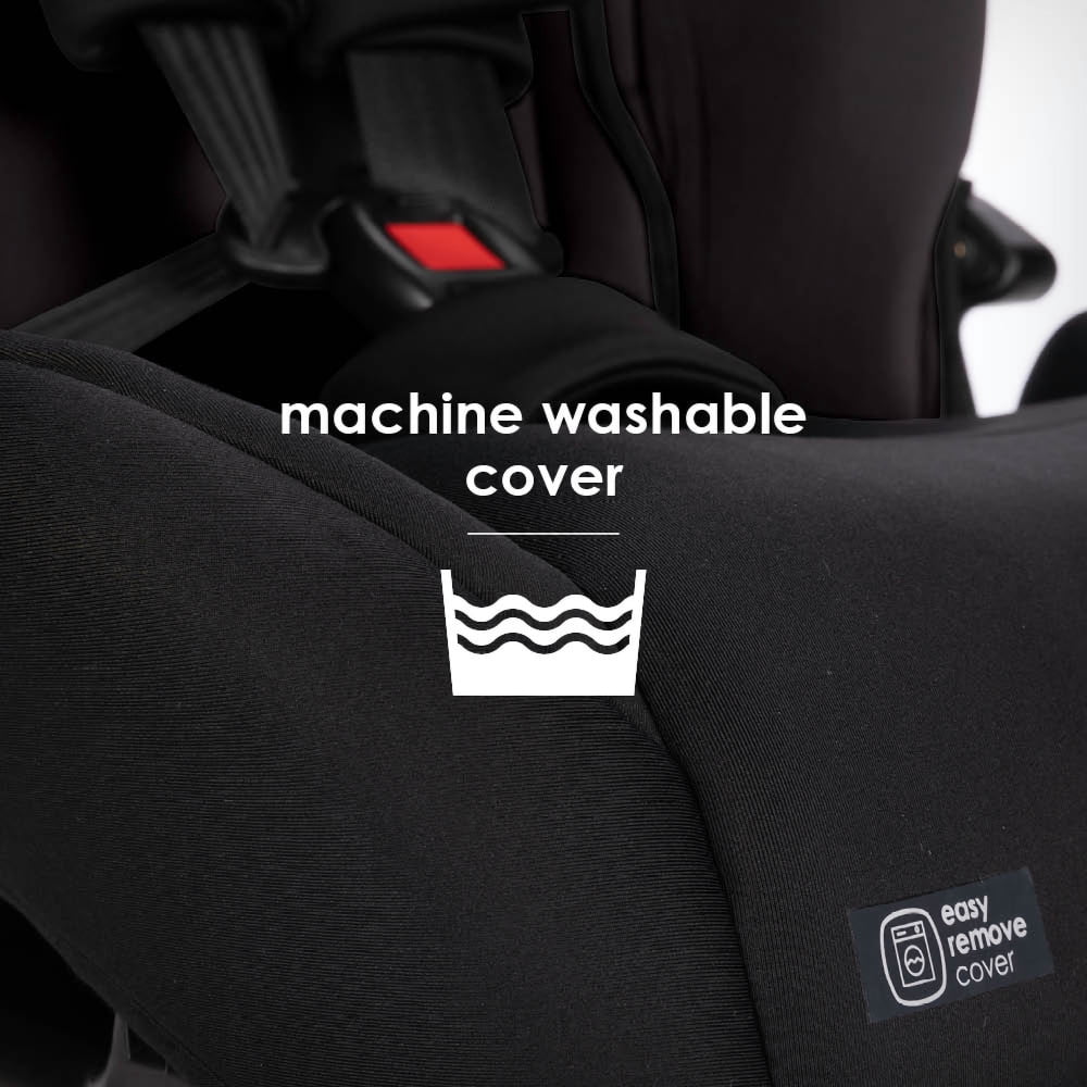 (3 pack) Diono Radian 3R, 3-in-1 Convertible Car Seat, Rear Facing & Forward Facing, 10 Years 1 Car Seat, Slim Fit 3 Across, Jet Black