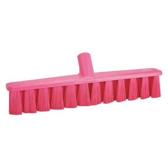 Vikan 15 1/4 in Sweep Face Broom Head, Medium, Synthetic, Pink 31731