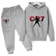 thumbnail image 5 of 2024 Ropa de fútbol para niños de primavera y otoño Idol CR7 2 sudaderas con capucha + trajes de pantalón Ropa deportiva informal para niños de 3 a 13 años, 5 of 5