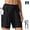 Black, variant on Women's Active 7 Inseam Athletic Long Running High Waistband Shorts,Fast-Drying Lightweight Drawstring Shorts with Pocket
