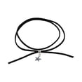 thumbnail image 4 of Collar de cadena de eslabones cubanos con inicial Az para niños, hombres y mujeres, colgante de letras de acero inoxidable de 6,5 mm y 18 + 2 pulgadas, regalo de joyería, color negro, código de produc, 4 of 5