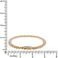 thumbnail image 6 of Round Cut Lab Created Moissanite Diamond 6MM Width Cuban Chain Bracelet For Men In 14k Yellow Gold Over 925 Sterling Silver(G-H Color,VVS1 Clarity,2.70 Ct), 6 of 7