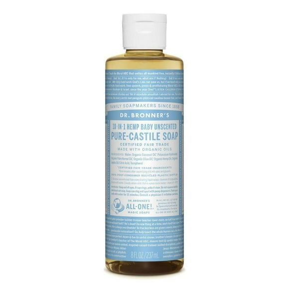 Dr. Bronner's Jabón Líquido de Castilla para Bebés 237 ml Orgánico
