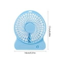 thumbnail image 3 of Clearance Under $5!Yyuenw Small Desk Fan, 3 Speeds 360° Rotation Adjustable - Touch switch USB Charging and Battery Operated Fan for Home or Office Travel, 3 of 5