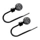 thumbnail image 4 of Cortina Monstrate 2 piezas hierro Tieback U Negro, 4 of 6