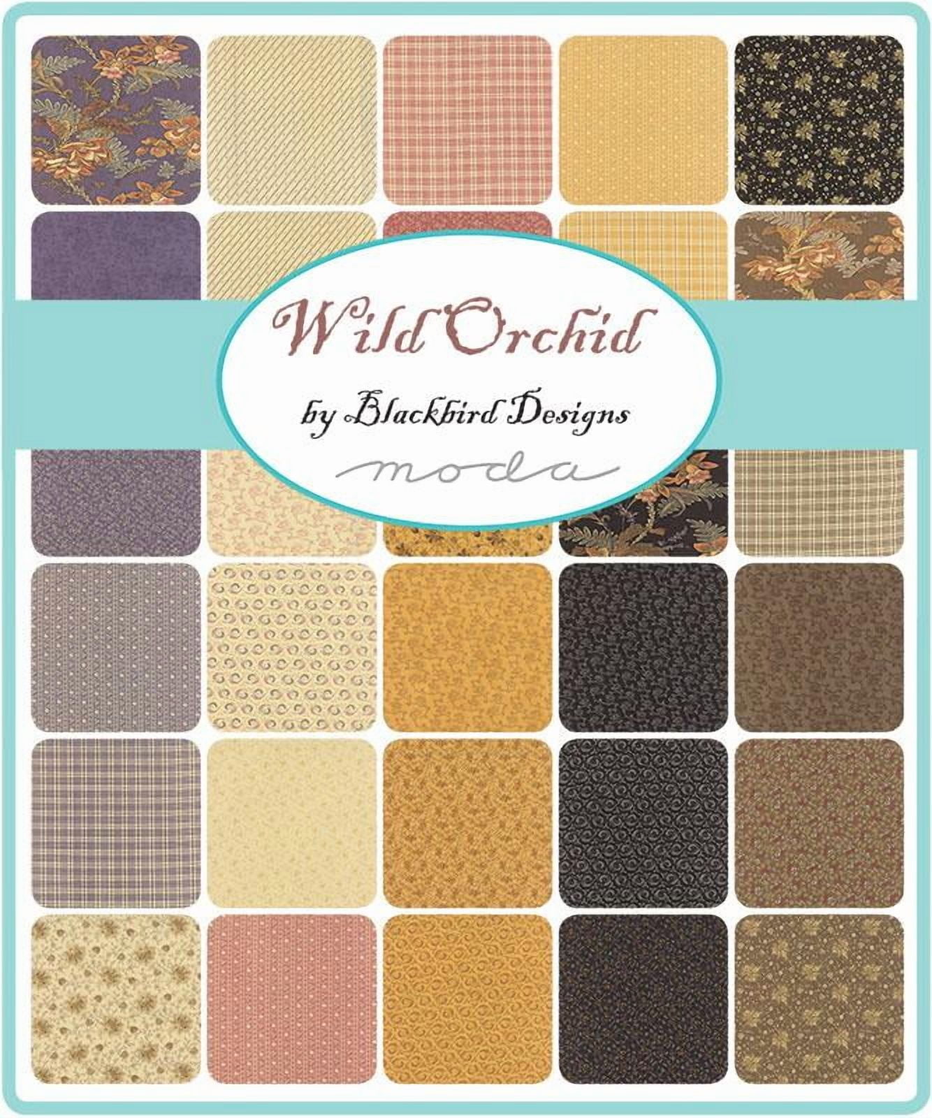 Moda - Wild Orchid Jelly Roll by Blackbirds Designs 40 pcs