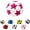 D, variant on YTTAL Freestyle Footbag, Star-Pattern Sand-Filled Hacky Kickbag Sack, Plush Juggling Balls for Beginners & Professionals, Soft Coordination Toys for Outdoor Games & Party Favors