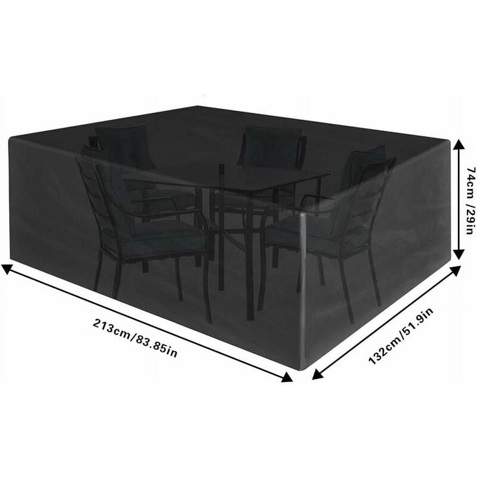 Waterproof Outdoor Coffee Table Cover, Elastic Hem Cord Patio Furniture Cover With Durable Protection, Designed To Keep Your Furniture Safe From Sun Water Or Dust