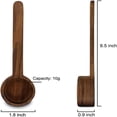thumbnail image 4 of PEACNNG Long Handle Coffee Scoop, Wooden Coffee Spoon in Black Walnut, Measuring for Ground Beans or tea, 1 tablespoon, home kitchen accessories, 4 of 5