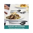 thumbnail image 3 of 24 Pieces Flatware Set, Caliamary Stainless Steel Flatware Set With Silverware Holder Spoons Forks Knives,Utensils Set Service For 6,Gold Mirror Polis, 3 of 5