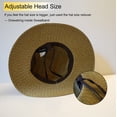 thumbnail image 3 of Women'S Sun Hats UV Protection Large Wide Brim Hat Women Packable Sun Hat for Women Straw Hats with Bow Tie Womens Beach Hat Womens Sun Hat,Dark Brown, 3 of 5